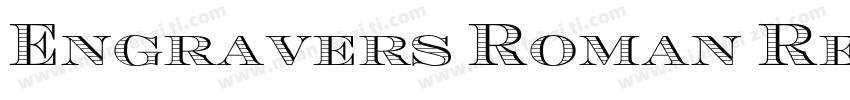 Engravers Roman Reg字体转换